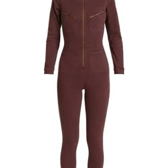 Free People Lennox Skinny Jumpsuit with Front Zipper - Picture 3 of 6